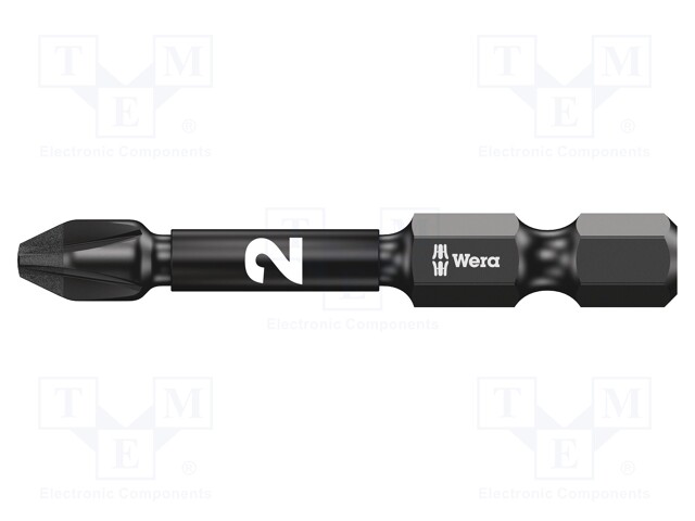 Screwdriver bit; Pozidriv®; PZ2; Overall len: 50mm