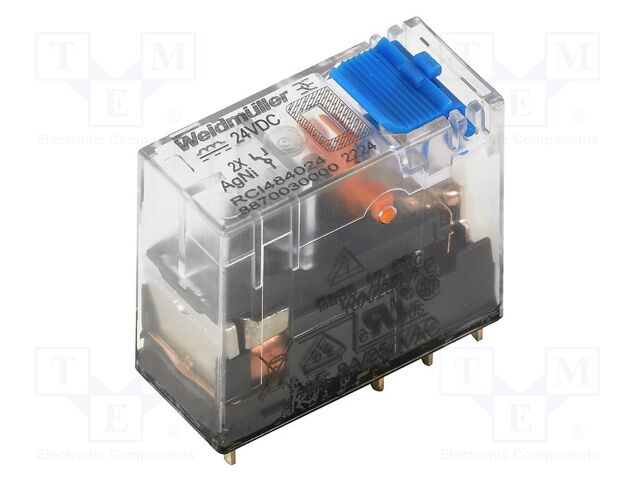Relay: electromagnetic; DPDT; 110VDC; 8A; max.240VAC; socket