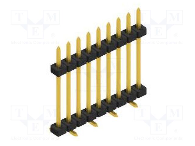 Connector: pin strips; pin header; male; PIN: 9; 2mm; SMT; 1x9; 100V
