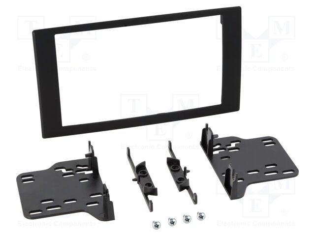 Radio frame; Chrysler,Dodge,Jeep; 2 DIN; black