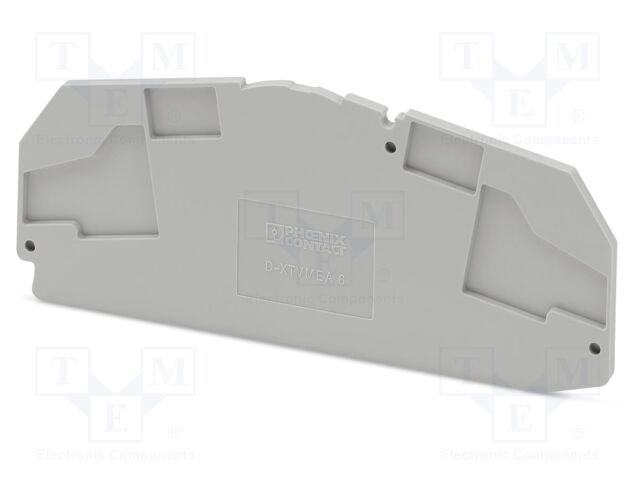 End piece; L: 41.9mm; W: 2.2mm; H: 104.4mm; Body: grey