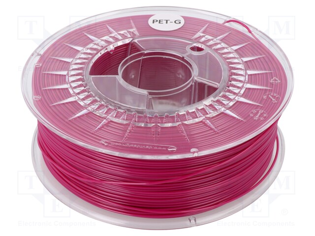 Filament: PET-G; 1.75mm; purple; 220÷250°C; 1kg; ±0,05mm