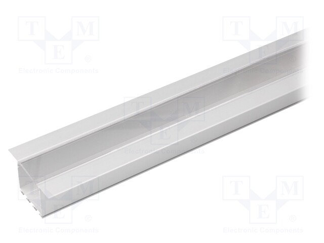 Profiles for LED modules; transparent; recessed; L: 2m; aluminium