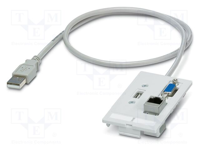 Front plate, 480 Mbps, CAT5e