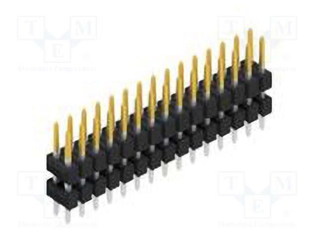 Connector: pin strips; pin header; male; PIN: 30; 2.54mm; THT; 2x15