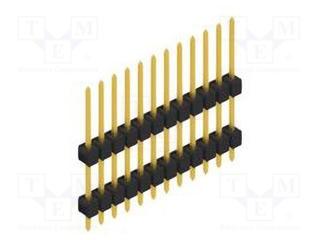 Connector: pin strips; pin header; male; PIN: 12; 2.54mm; THT; 1x12
