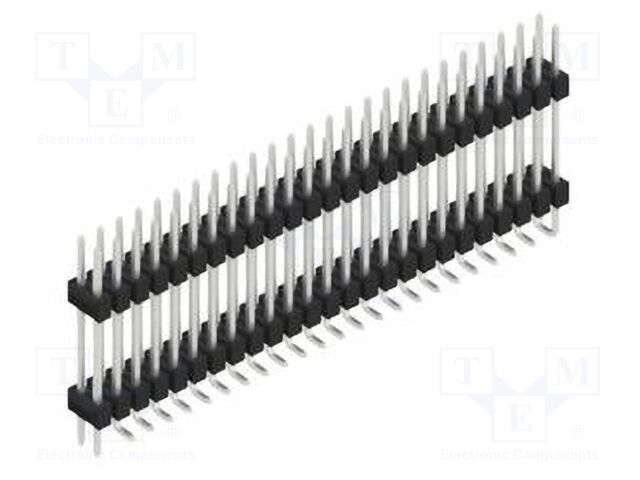 Connector: pin strips; pin header; male; PIN: 50; 2.54mm; SMT; 2x25