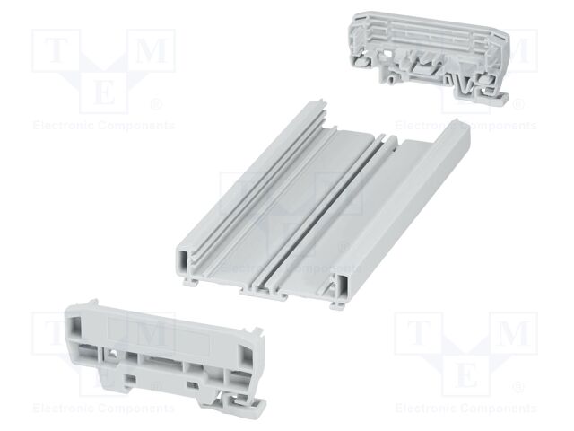 Enclosure: for DIN rail mounting; Y: 92.3mm; X: 183.8mm; Z: 39.45mm