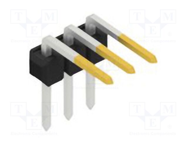 Connector: pin strips; pin header; male; PIN: 3; 2.54mm; THT; 1x3