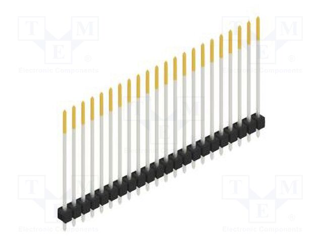 Connector: pin strips; pin header; male; PIN: 22; 2.54mm; THT; 1x22