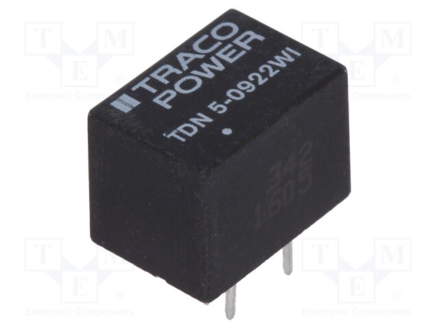 Converter: DC/DC; 5W; Uin: 4.5÷13.2V; Uout: 12VDC; Uout2: -12VDC