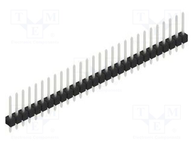 Connector: pin strips; pin header; male; PIN: 28; 2.54mm; THT; 1x28