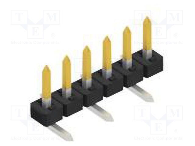 Connector: pin strips; pin header; male; PIN: 6; 2mm; SMT; 1x6; 100V