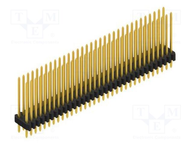 Connector: pin strips; pin header; male; PIN: 66; 1.27mm; THT; 2x33