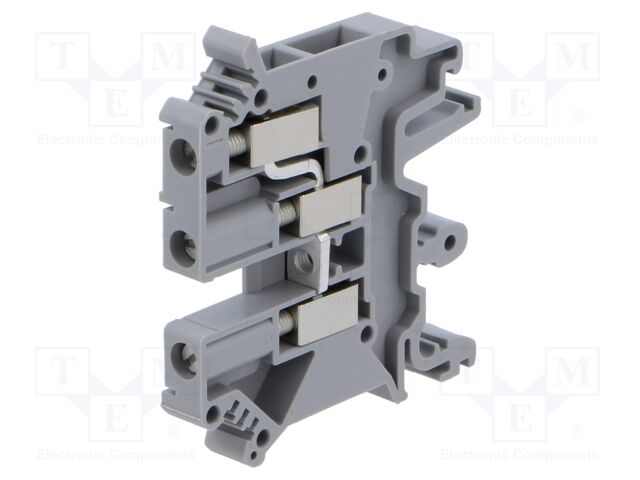 Splice terminal: rail; 0.2÷4mm2; terminals: 3; grey; Width: 6.2mm