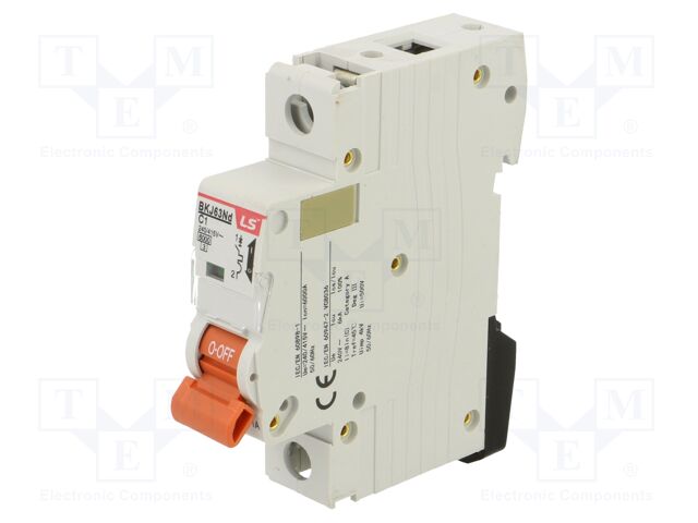 Circuit breaker; 230/400VAC; Inom: 1A; Poles: 1; Charact: C; 6kA