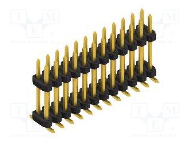 Connector: pin strips; pin header; male; PIN: 24; 2mm; SMT; 2x12
