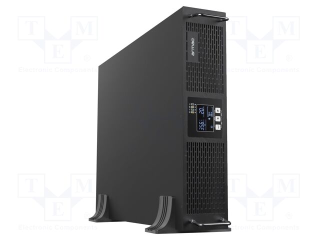 Power supply: UPS; 2000W; 2000VA; 208÷240V; 505x438x88mm; 9Ah; 6h