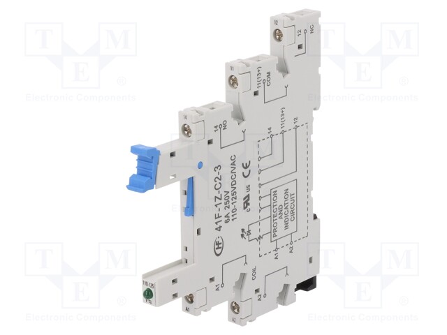 Socket; PIN: 5; 6A; 250VAC; Mounting: DIN; Leads: screw terminals