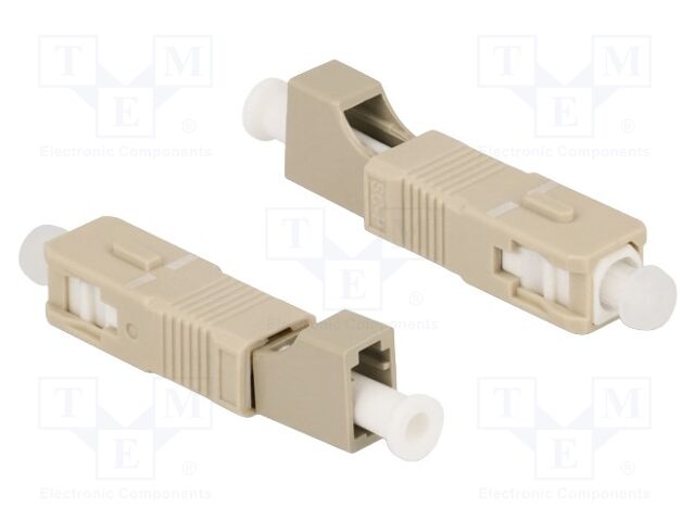 Adapter; LC/PC,SC/PC; beige; -40÷75°C