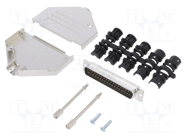 D-Sub; PIN: 37; male; shielded; straight; soldering; for cable