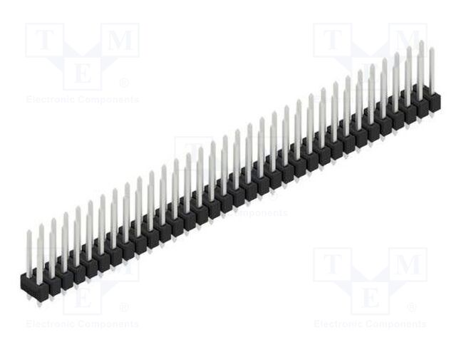 Connector: pin strips; pin header; male; PIN: 66; 2.54mm; THT; 2x33