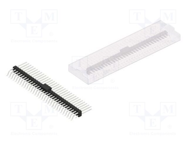 Connector: pin strips; pin header; male; PIN: 62; 2.54mm; SMT; 2x31