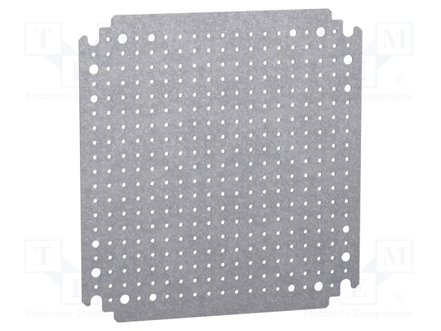 Mounting plate; microperforated