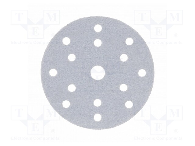 Sanding plate; Granularity: 120; Mounting: bur; with holes; Ø150mm