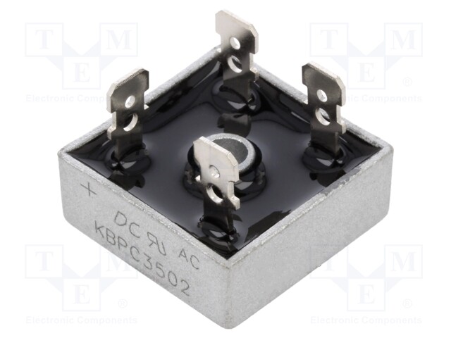 Bridge rectifier: single-phase; Urmax: 200V; If: 35A; Ifsm: 400A