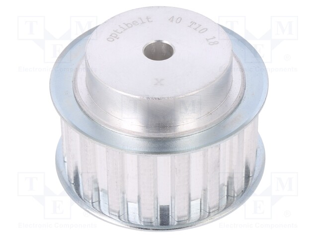 Belt pulley; T10; W: 25mm; whell width: 40mm; Ø: 55.45mm; aluminium