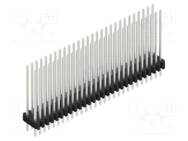 Connector: pin strips; pin header; male; PIN: 56; 1.27mm; THT; 2x28