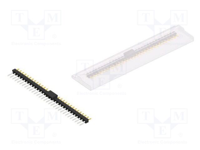 Connector: pin strips; pin header; male; PIN: 31; 2.54mm; SMT; 1x31