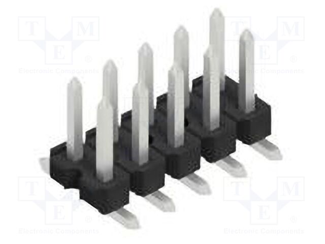 Connector: pin strips; pin header; male; PIN: 10; 2.54mm; SMT; 2x5