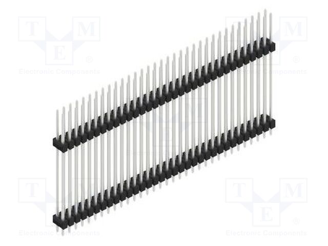 Connector: pin strips; pin header; male; PIN: 66; 2.54mm; THT; 2x33