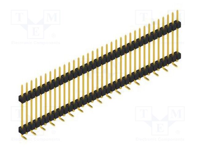 Connector: pin strips; pin header; male; PIN: 34; 2.54mm; SMT; 1x34