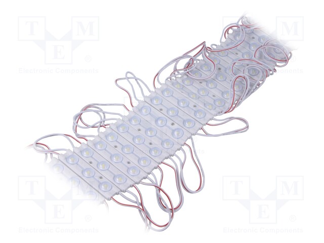 LED; white cold; 6000-8000K; 66lm; 160°; No.of diodes: 3; 60mA; 12V