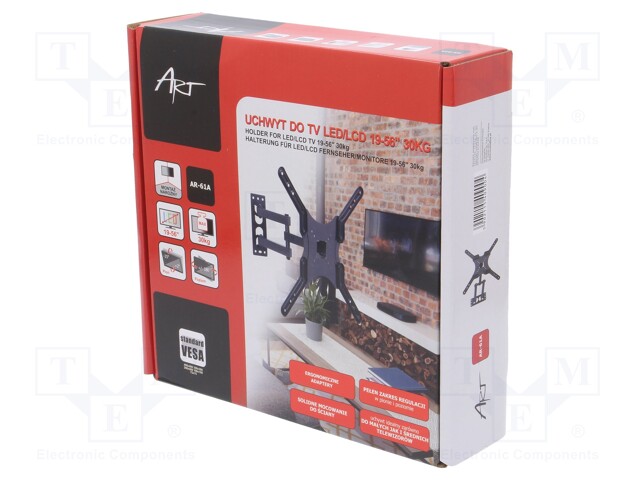 LCD/LED holder; tiltable; 400x400mm