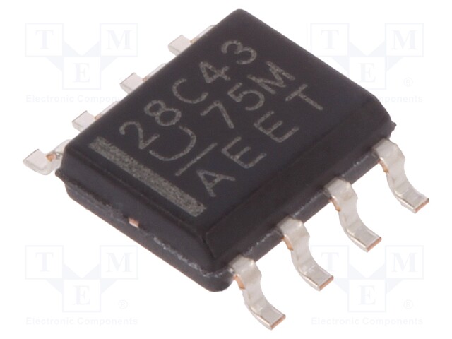 PMIC; PWM controller; 0.2A; 1MHz; Channels: 1; SO8; 12÷18V; 0÷96%