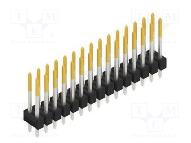 Connector: pin strips; pin header; male; PIN: 30; 2.54mm; THT; 2x15