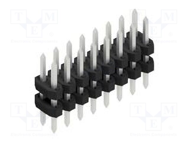 Connector: pin strips; pin header; male; PIN: 16; 2mm; THT; 2x8; 100V