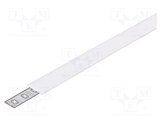 Cover for LED profiles; frosted; 2m; V: J; slide