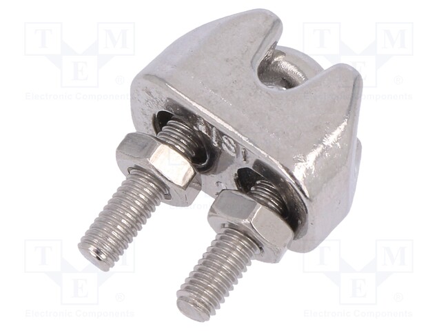 Rope clamp wire; acid resistant steel A4; for rope; Ørope: 2mm