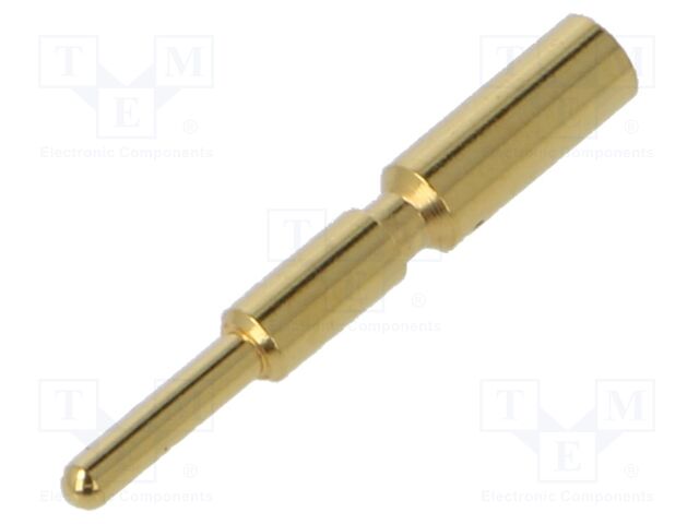 Contact; male; 1.5mm; gold-plated; 0.25÷0.5mm2; crimped; for cable