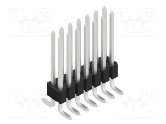 Connector: pin strips; pin header; male; PIN: 14; 1.27mm; SMT; 2x7