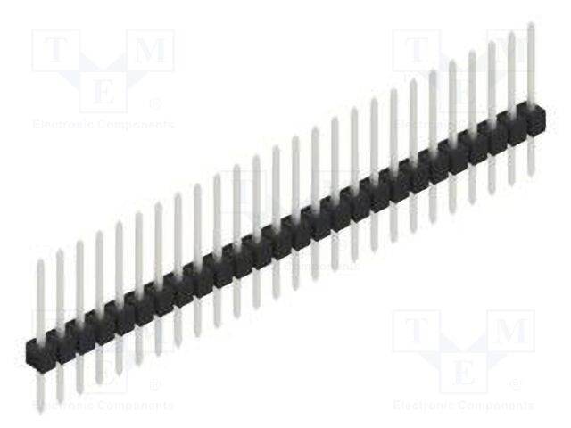 Connector: pin strips; pin header; male; PIN: 26; 2.54mm; THT; 1x26
