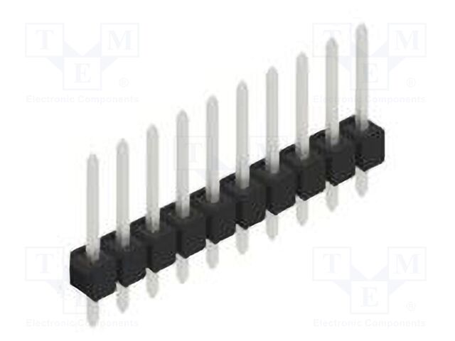 Connector: pin strips; pin header; male; PIN: 10; 2.54mm; THT; 1x10