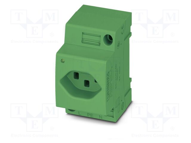 Connector: AC supply; socket; female; 16A; PIN: 3; screw terminal