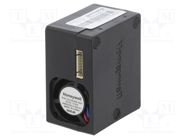 Sensor: particles; Usup: 5VDC; Range: 0-1000ug/m3; -10÷50°C; 80mA