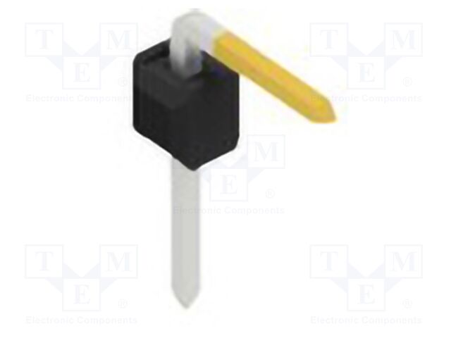 Connector: pin strips; pin header; male; PIN: 1; 2.54mm; THT; 1x1